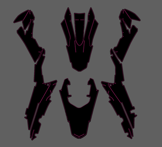Ultra bee full plastics graphics kit