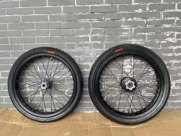 Surron LBX supermoto wheel set