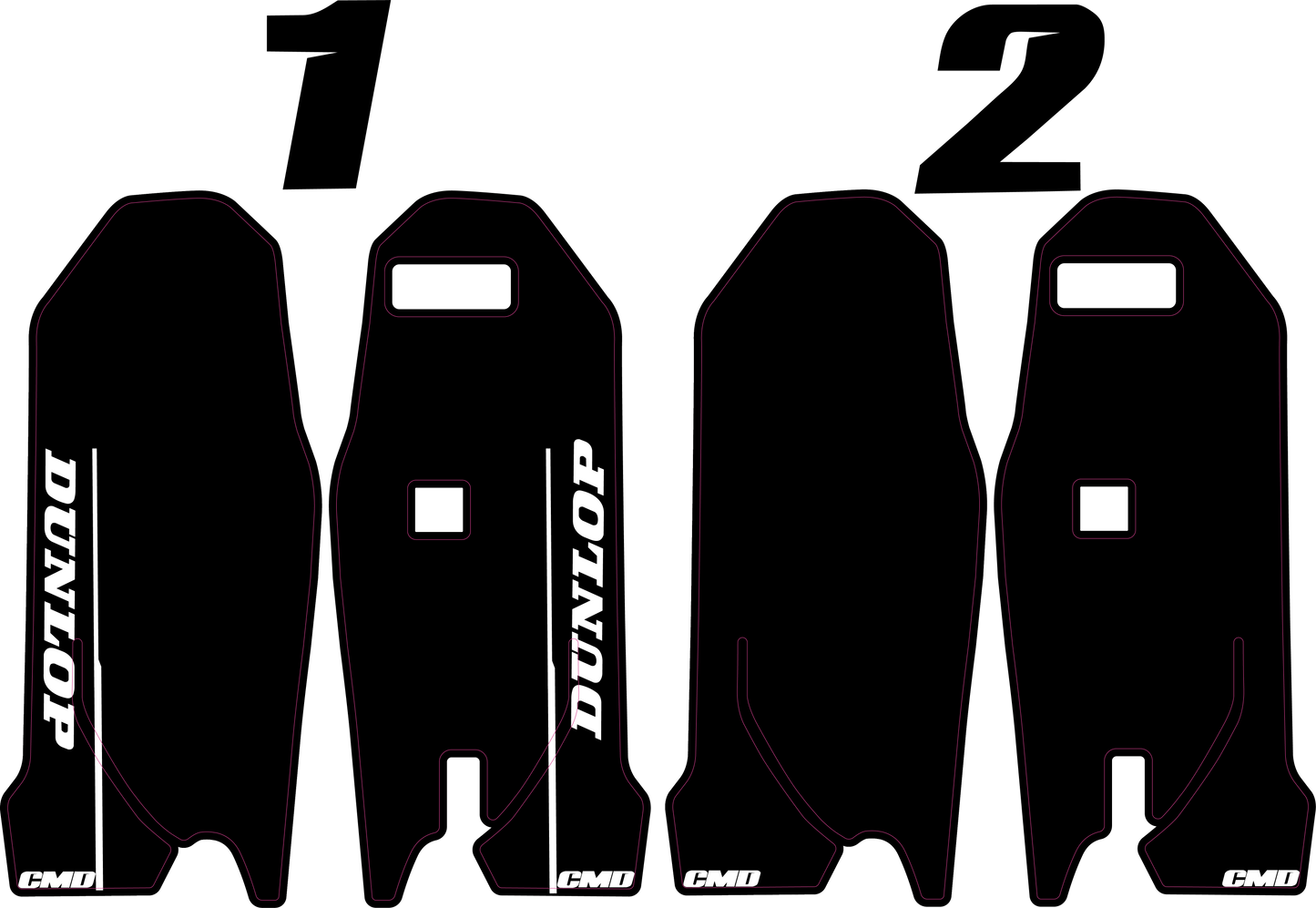 ultra bee fork gaurd decals